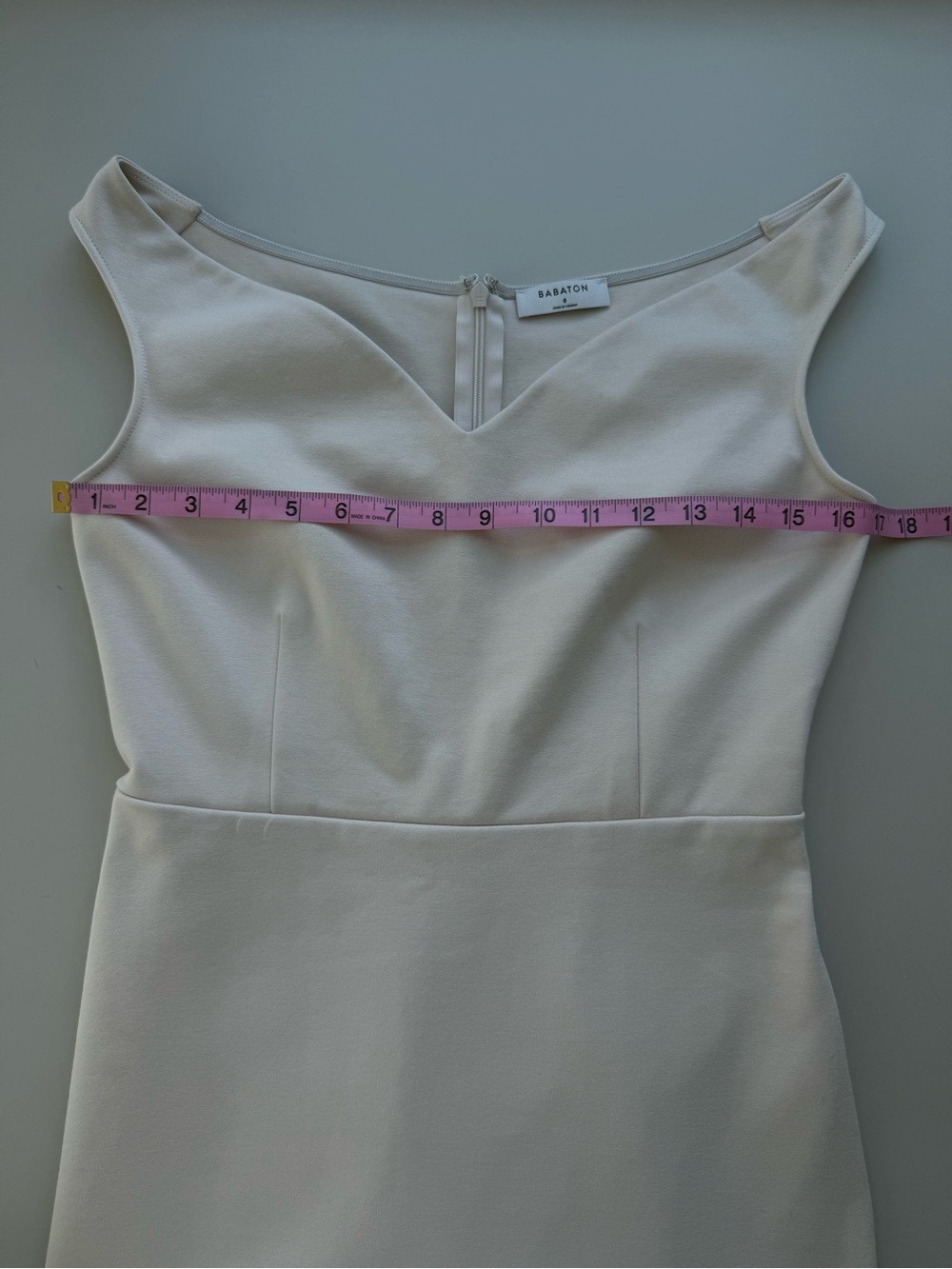 Aritzia Babaton Onyx Dress Ivory Cream Size 8 - Picture 6 of 7